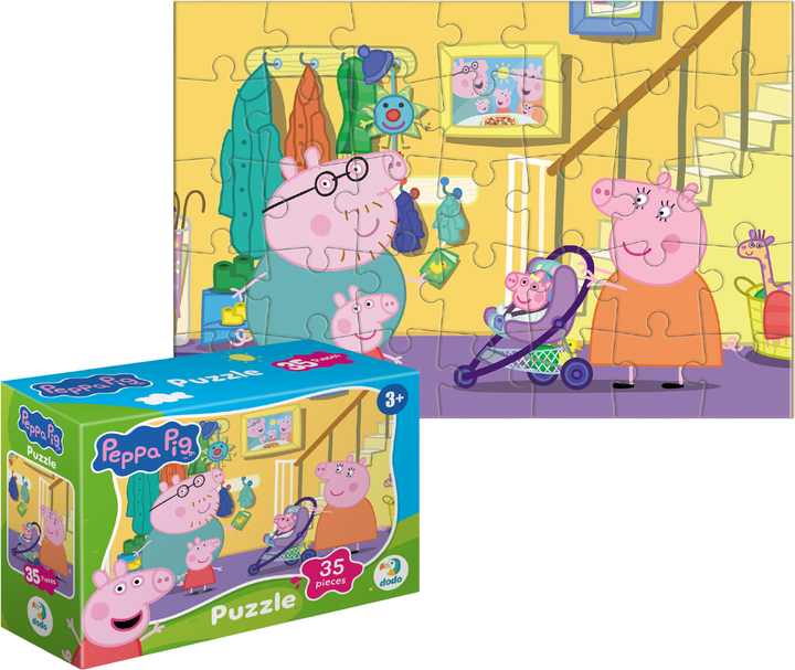 Мини-пазл DoDo Peppa Pig На прогулку 35 элементов (4823115912695) - изображение 3