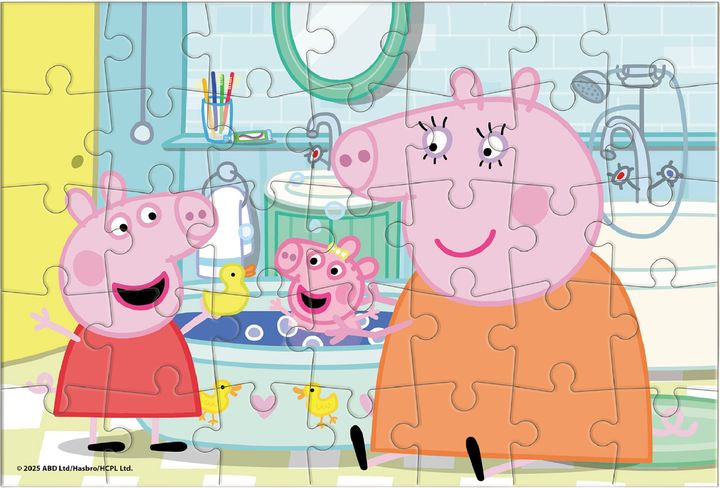 Мини-пазл DoDo Peppa Pig Утята в ванной 35 элементов (4823115912701) - изображение 2