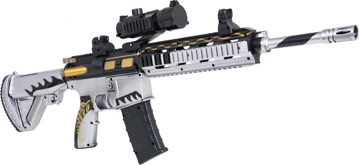 Karabin M416 na kulki wodne z akcesoriami Szary ZMI.G840-9 (5903864974478) - obraz 3