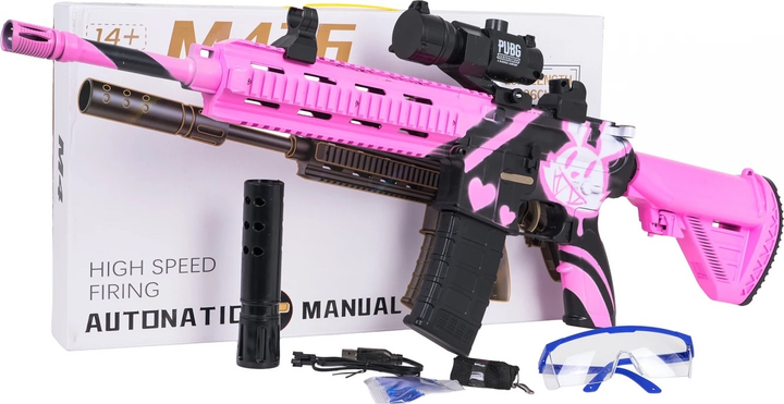 Karabin M416 na kulki wodne z akcesoriami Różowy ZMI.G840-5 (5903864974485) - obraz 6