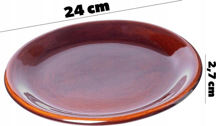 Talerze obiadowe Kadax Kamionka 24 cm 2 szt (5903699480861) - obraz 3