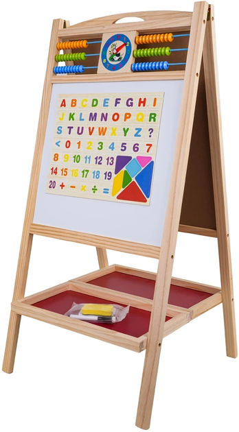 Tablica drewniana z liczydłem + akcesoria (5903864975260) - obraz 4