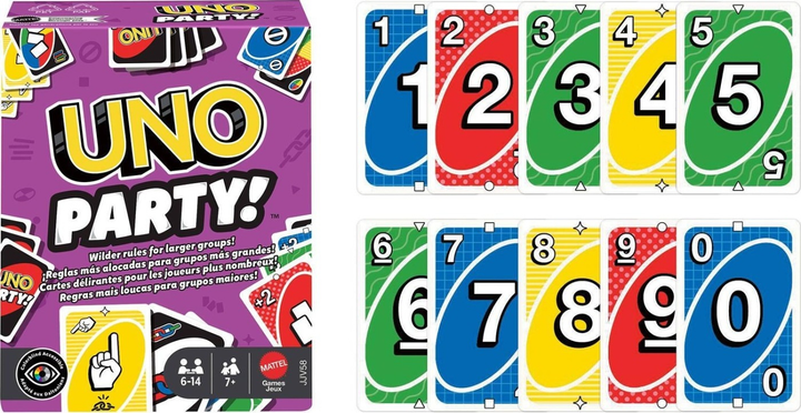 Настільна гра Mattel Uno (англійська версія) (194735342402) - зображення 3