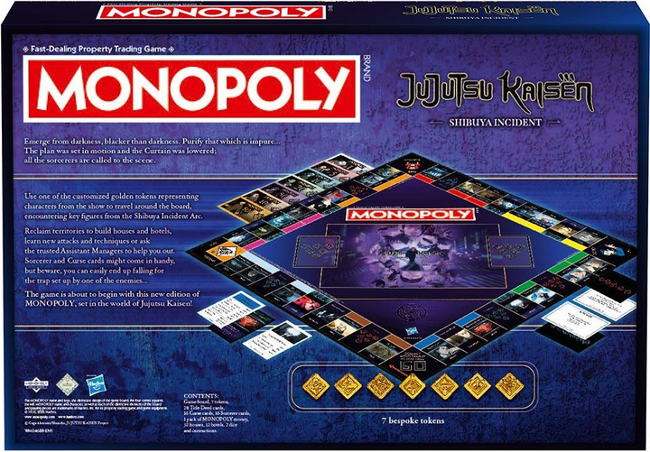 Настільна гра Winning Moves Monopoly Jujutsu Kaisen (англійська версія) (5036905056724) - зображення 8