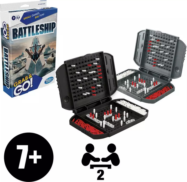 Настільна гра Hasbro Grab and Go Statki Battleship (англійська версія) (5010996163394) - зображення 5