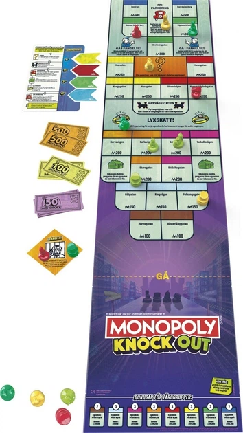 Настільна гра Hasbro Monopoly Knockout (англійська версія) (5010996333773) - зображення 3