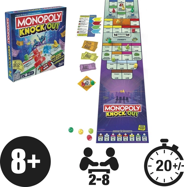 Настільна гра Hasbro Monopoly Knockout (англійська версія) (5010996333773) - зображення 5