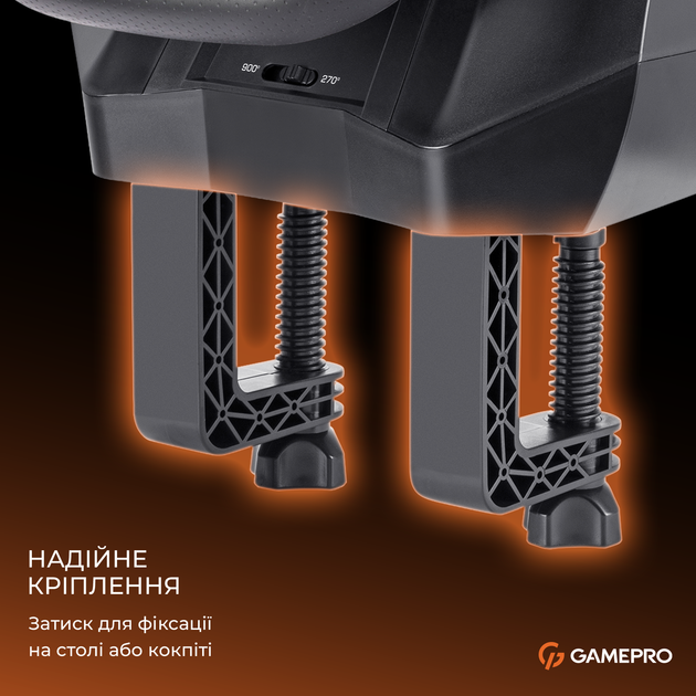 Ігрове кермо з автоматичним поверненням GamePro RW575PM з педалями та коробкою передач XBOXONE/PS4/PS3/PC/SWITCH - зображення 19