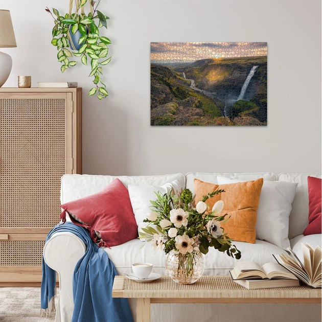 Puzzle Ravensburger Haifoss, Iceland 1000 elementów 12000110 (4005555001102) - obraz 4