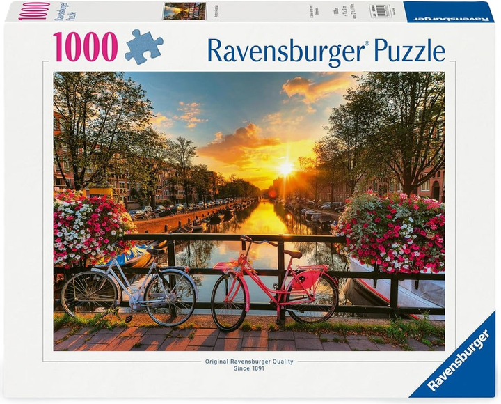 Puzzle Ravensburger Rowery w Amsterdamie 1000 elementów 12000662 (4005555006626) - obraz 1