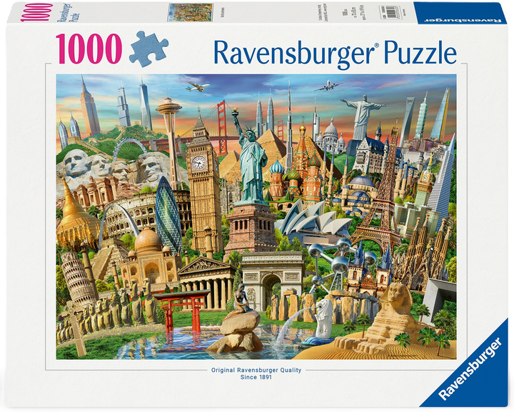 Puzzle Ravensburger Słynne budowle 1000 elementów 12000332 (4005555003328) - obraz 1