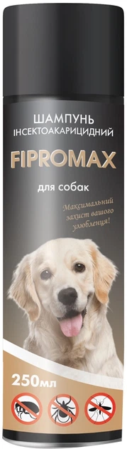 Фото - Косметика для собаки Шампунь FIPROMAX проти бліх  для собак середніх і великих порід 250 мл (з пропоксуром)