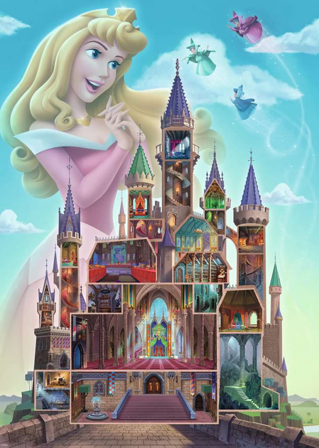 Puzzle Ravensburger Disney Castles Śpiąca Królewna 1000 elementów 12000266 (4005555002666) - obraz 2