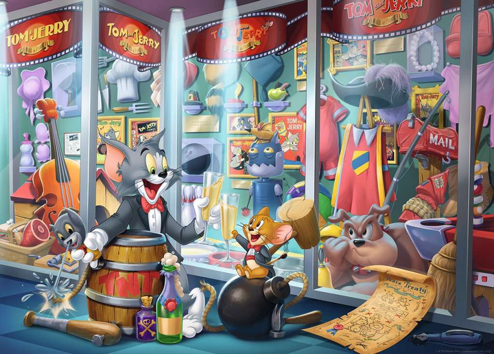 Puzzle Ravensburger Tom and Jerry Hall Of Fame 1000 elementów 12000408 (4005555004080) - obraz 2