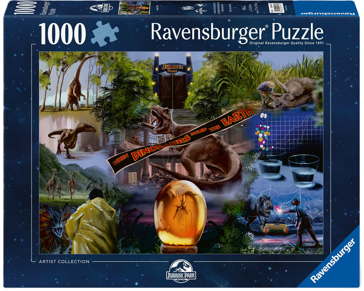 Puzzle Ravensburger Universal Pictures Jurassic Park 1000 elementów 12000187 (4005555001874) - obraz 1