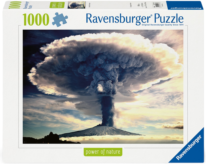 Puzzle Ravensburger Power of Nature Wulkan Etna 1000 elementów 12000176 (4005555001768) - obraz 1