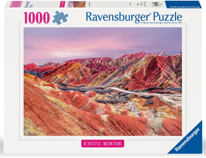 Puzzle Ravensburger Beautiful Mountains Góry Tęczowe 1000 elementów 12000252 (4005555002529) - obraz 1