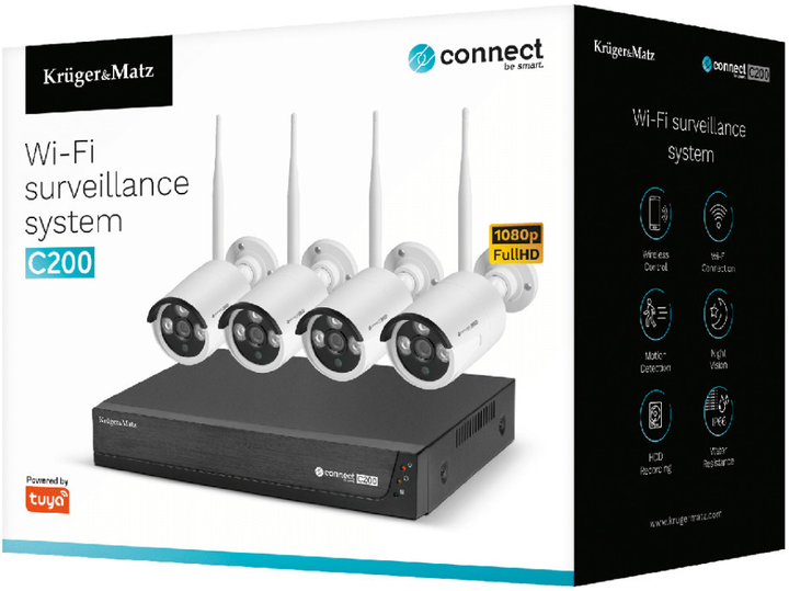 Zestaw monitoringu Kruger&Matz Connect C200 Tuya (5901890071475) - obraz 7