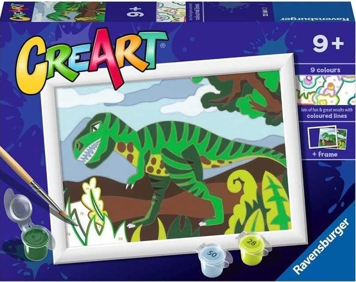 Картина за номерами Ravensburger CreArt Динозавр (4005556235612) - зображення 1