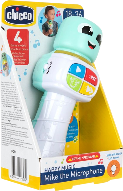 Музична іграшка Chicco Happy Music Мікрофон Майк (12121.00) - зображення 5