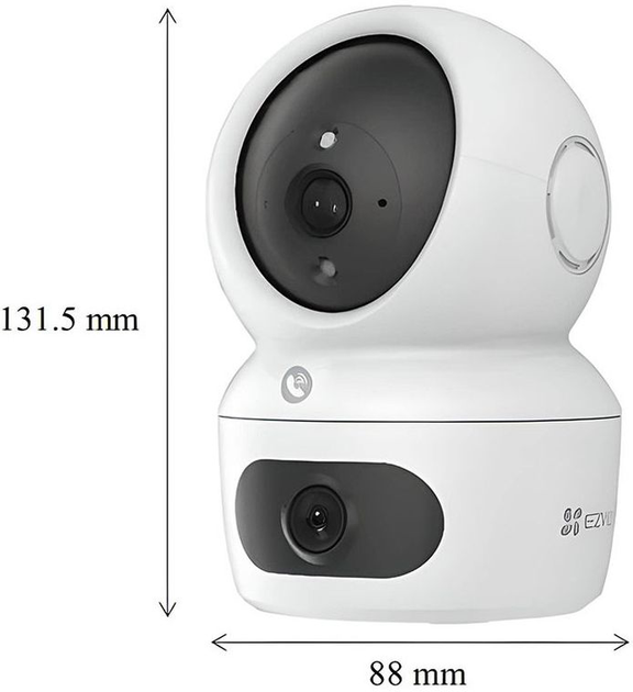 Kamera IP Ezviz H7C 2K+ White (CS-H7C) - obraz 3