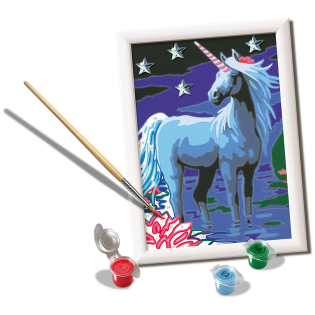 Malowanie po numerach Ravensburger CreArt Magiczny jednorożec (4005556235667) - obraz 2
