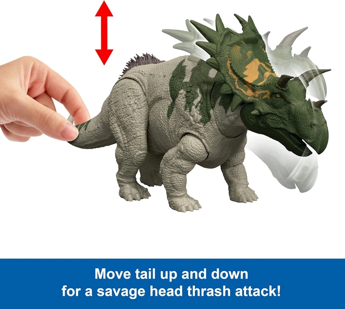 Динозавр Спікліпей Світ юрського періоду Jurassic World Rebirth Wild Roar Spiclypeus Dinosaur Mattel (JGB89) - изображение 4