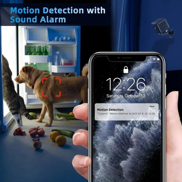 Мини камера A18 4K UHD WiFi, скрытая, с детекцией движения и ночным видением - изображение 7