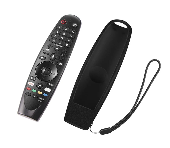 Силиконовый чехол Sikai для пульта телевизора ДУ LG Smart tv AN-MR600 AN-MR650 Black - изображение 3