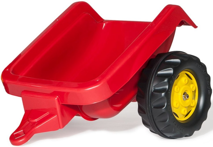 Traktor na pedałach Rolly Toys Kid z łyżka i przyczepa Czerwony (4006485023127) - obraz 3