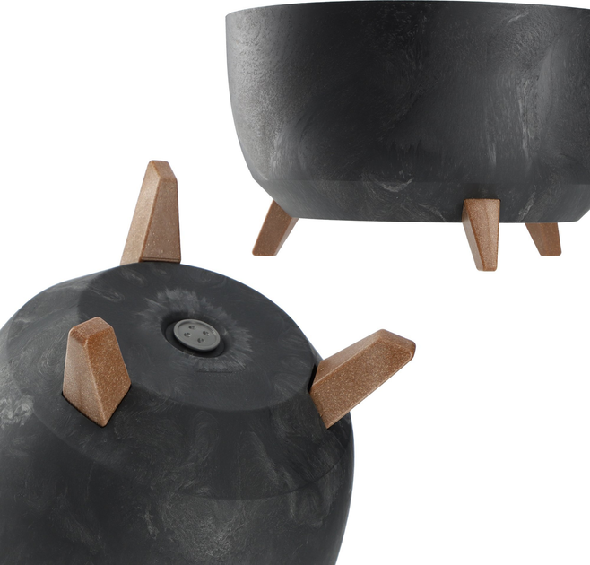 Doniczka na nóżkach Kadax z wkładką na dno Czarny 47 cm (5903699496039) - obraz 8