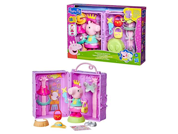 Набір ігровий Peppa Pig Гардероб для одягання Пеппи 3408163 (5010996308078) - зображення 3