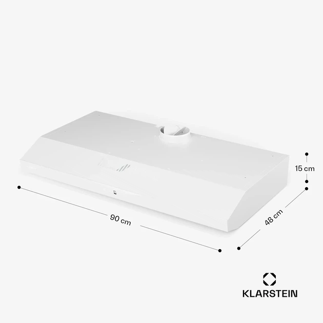 Настенная вытяжка Klarstein Contempo Neo Вытяжка 90см для кухни с подсветкой 80 Вт 175 м3/ч - Фото 8 Настенная вытяжка Klarstein Contempo Neo Вытяжка 90см для кухни с подсветкой 80 Вт 175 м3/ч - изображение 8