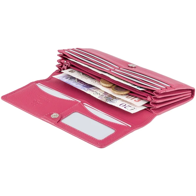 Гаманець жіночий Visconti HT35 Buckingham c RFID (Fuchsia) - Фото 4 Гаманець жіночий Visconti HT35 Buckingham c RFID (Fuchsia) - изображение 4