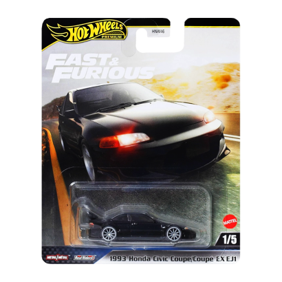 Машинка Premium Hot Wheels 1993 Honda Civic Coupe EX EJ1 Fast