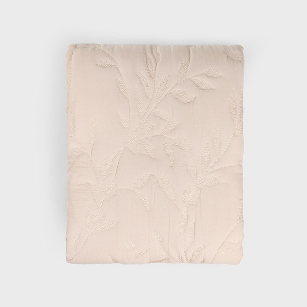 Narzuta Homla Limena żakardowa mikrofibra beżowa 200 x 220 cm (5906496745652) - obraz 2
