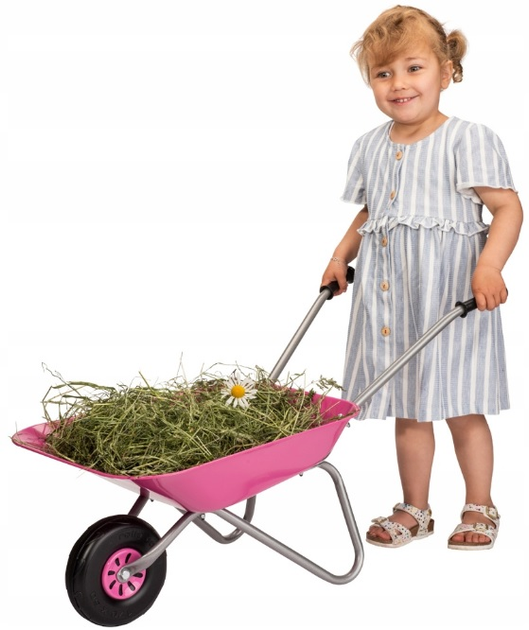 Taczka ogrodowa Rolly Toys Metalowa Różowa (4006485274802) - obraz 5