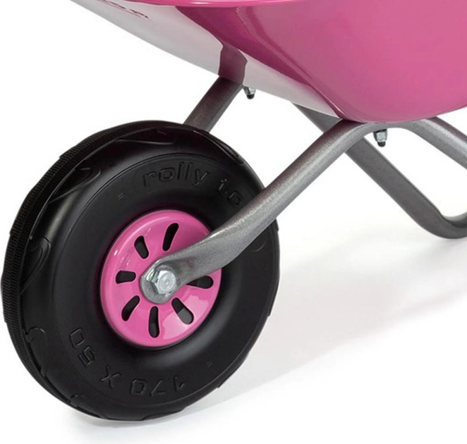 Taczka ogrodowa Rolly Toys Metalowa Różowa (4006485274802) - obraz 2