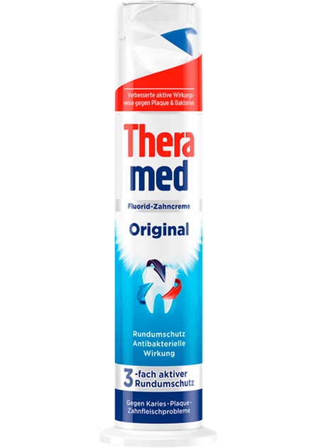 Зубна паста Theramed помпа Original, 100 мл - Фото 2 Зубна паста Theramed помпа Original, 100 мл - изображение 2