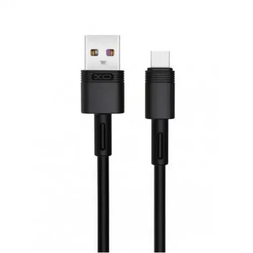 Кабель XO NB-Q166 fast charging usb cable for Type-c 5A/1m Чорний - Фото 1 Кабель XO NB-Q166 fast charging usb cable for Type-c 5A/1m Чорний - изображение 1