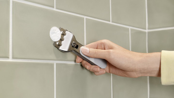 Półka pod prysznic TESA ALUXX samoprzylepna dwupoziomowa Czarna (405070000000) - obraz 9