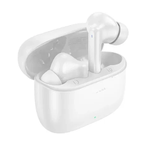 Навушники бездротові HOCO EQ2 Thought true wireless BT5.3/7hours White - Фото 1 Навушники бездротові HOCO EQ2 Thought true wireless BT5.3/7hours White - зображення 1
