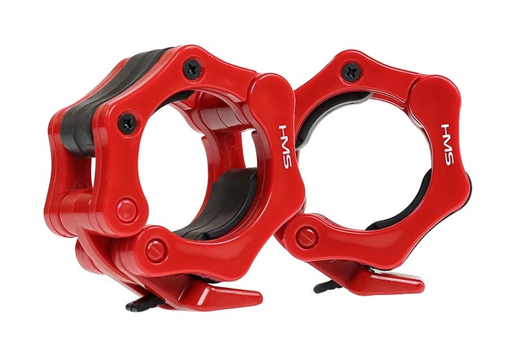 Затискач для грифа HMS Lock Jaw ZG1000 2 шт Червоний (5907695509632) - зображення 1