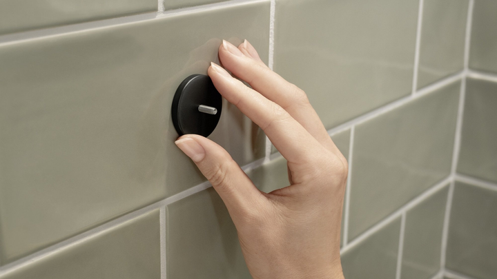 Підставка для душу TESA ALUXX кутова самоклеюча Чорна (405050000000) - зображення 9