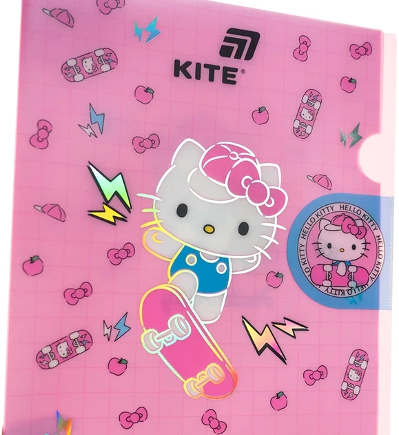 Папка-куточок з клапаном Kite Hello Kitty А4 Матова Рожева (HK25-248-4) - Фото 4 Папка-куточок з клапаном Kite Hello Kitty А4 Матова Рожева (HK25-248-4) - зображення 4