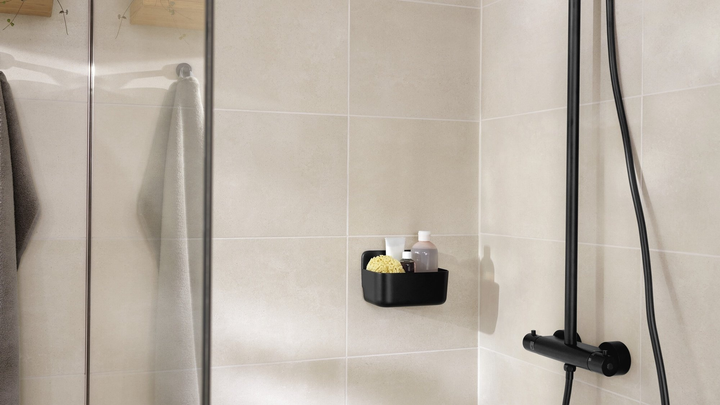 Kosz prysznicowy TESA Lavaa samoprzylepny Czarny (405150000000) - obraz 4