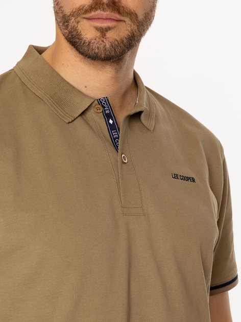 Поло довге чоловіче Lee Cooper Tomm 5026 Хакі (5905991724025) - зображення 2