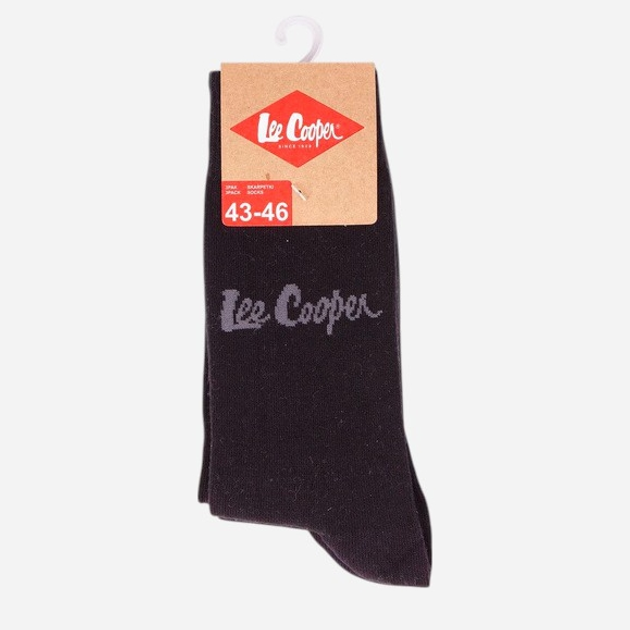Набір чоловічих шкарпеток високих бавовняних Lee Cooper Anksocks 725 Чорний (5906598069267) - зображення 3