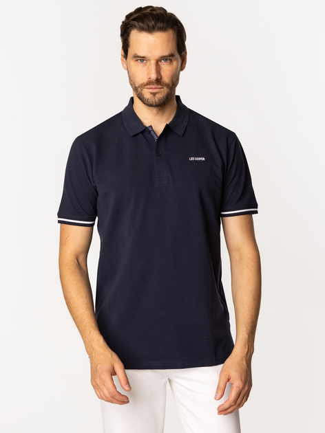 Koszulka polo męska Lee Cooper Tomm 5026 XL Granatowa - obraz 3