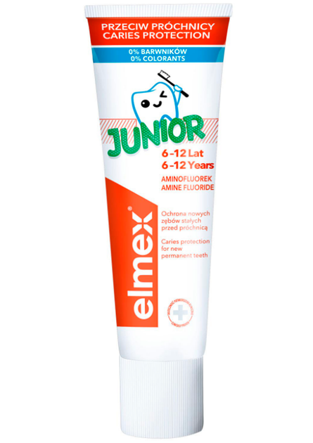 Зубная паста Elmex Junior для детей от 6 до 12 лет, 75мл - Фото 3 Зубная паста Elmex Junior для детей от 6 до 12 лет, 75мл - изображение 3